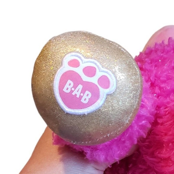 Build A Bear Sparkles Pink Llamacorn Plush Stuffed Animal Gold Horn Glitter - Picture 8 of 8